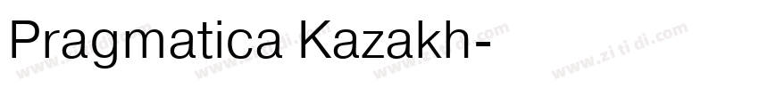 Pragmatica Kazakh字体转换